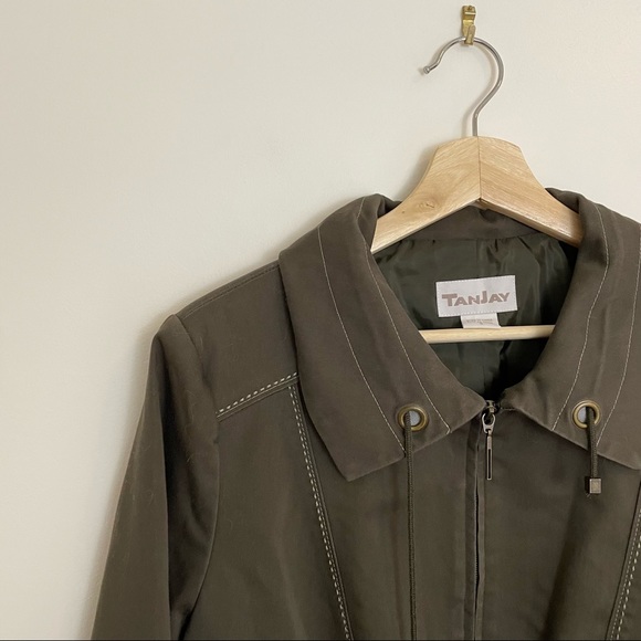 Vintage | Tanjay Olive Green Embellished Jacket - Picture 2 of 11